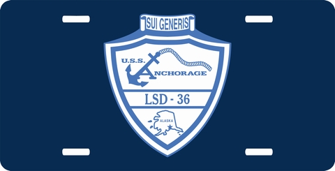 USS Anchorage LSD-36 License Plate