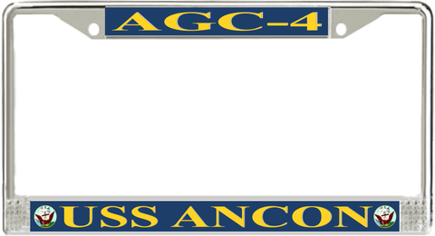 USS Ancon AGC-4 License Plate Frame