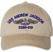 USS Andrew Jackson SSBN-619 with Dolphins Unstructured Dad Cap