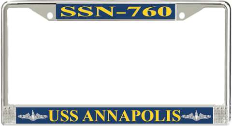 USS Annapolis SSN-760 License Plate Frame