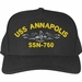 USS Annapolis SSN-760 with Dolphins Custom Embroidered Cap