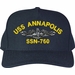 USS Annapolis SSN-760 with Dolphins Custom Embroidered Cap