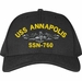 USS Annapolis SSN-760 with Dolphins Custom Embroidered Cap