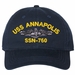 USS Annapolis SSN-760 with Dolphins Unstructured Dad Cap