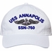 USS Annapolis SSN-760 with Dolphins Unstructured Dad Cap