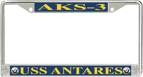 USS Antares AKS-3 License Plate Frame
