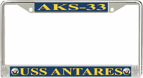 USS Antares AKS-33 License Plate Frame
