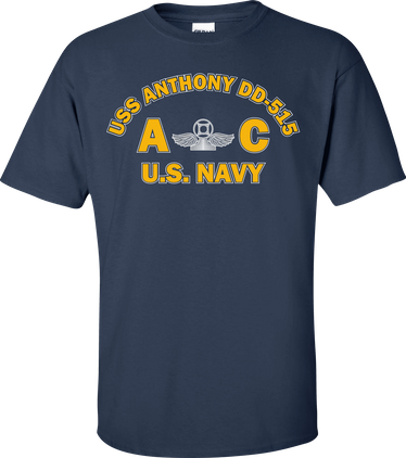 USS ANTHONY DD-515 Rate AC Air Traffic Controller T-Shirt