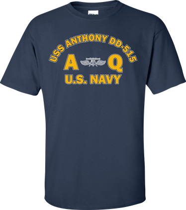 USS ANTHONY DD-515 Rate AQ Aviation Fire Control Technician T-Shirt