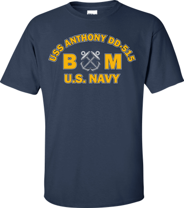 USS ANTHONY DD-515 Rate BM Boatswains Mate T-Shirt