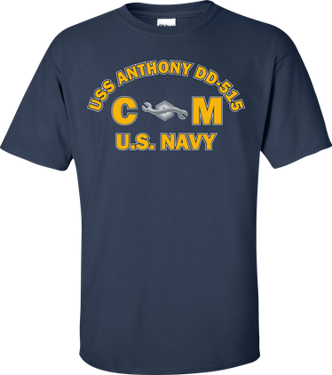 USS ANTHONY DD-515 Rate CM Construction Mechanic T-Shirt