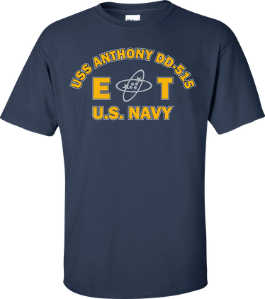 USS ANTHONY DD-515 Rate ET Electronics Technician T-Shirt