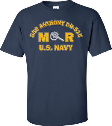 USS ANTHONY DD-515 Rate MR Machinery Repairman T-Shirt