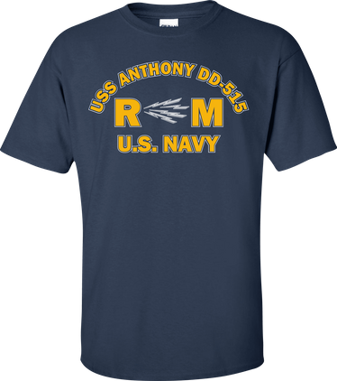 USS ANTHONY DD-515 Rate RM Radioman T-Shirt