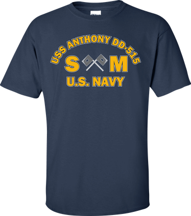 USS ANTHONY DD-515 Rate SM Signalman T-Shirt