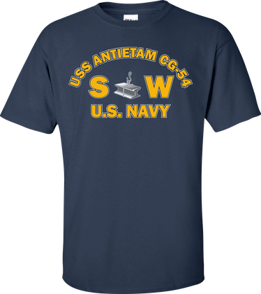 USS ANTIETAM CG-54 Rate SW Steelworker T-Shirt
