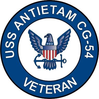 USS Antietam CG-54 Veteran Decal Sticker