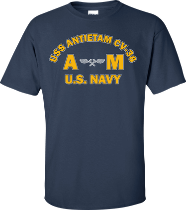 USS ANTIETAM CV-36 Rate AM Aviation Structural Mechanic T-Shirt