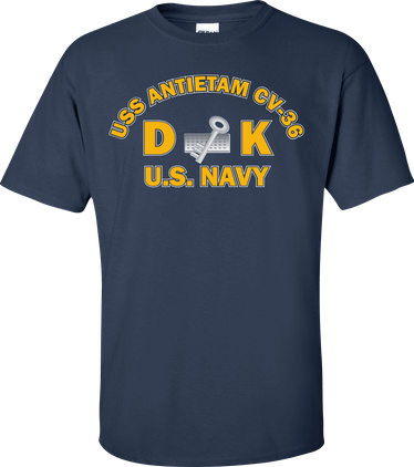 USS ANTIETAM CV-36 Rate DK Disbursing Clerk T-Shirt