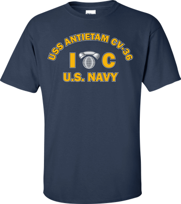 USS ANTIETAM CV-36 Rate IC Interior Communications Electrician T-Shirt