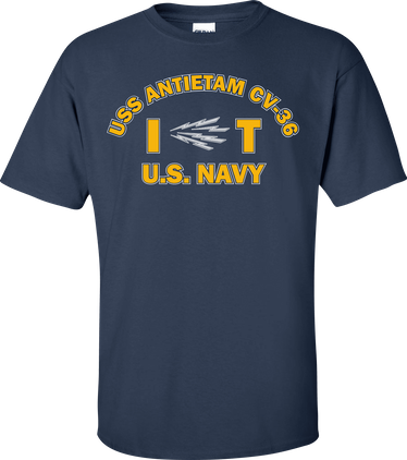USS ANTIETAM CV-36 Rate IT Information Systems Technician T-Shirt