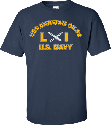 USS ANTIETAM CV-36 Rate LI Lithographer T-Shirt