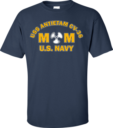 USS ANTIETAM CV-36 Rate MM Machinists Mate T-Shirt