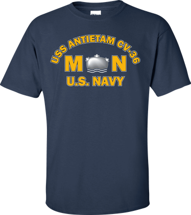 USS ANTIETAM CV-36 Rate MN Mineman T-Shirt