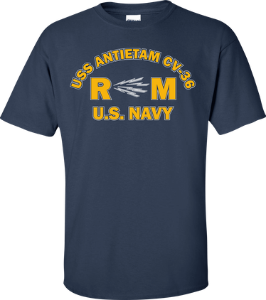 USS ANTIETAM CV-36 Rate RM Radioman T-Shirt