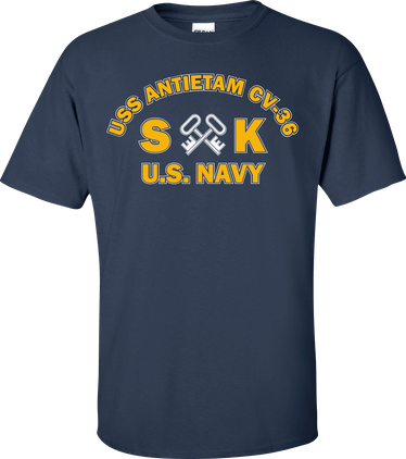 USS ANTIETAM CV-36 Rate SK Storekeeper T-Shirt
