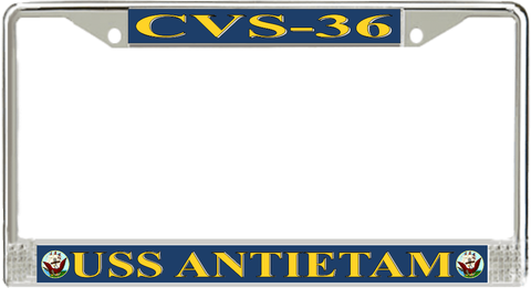 USS Antietam CVS-36 License Plate Frame