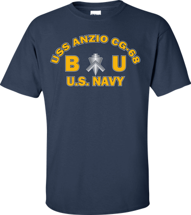 USS ANZIO CG-68 Rate BU Builder T-Shirt