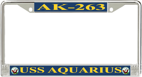 USS Aquarius AK-263 License Plate Frame