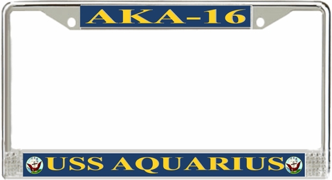 USS Aquarius AKA-16 License Plate Frame
