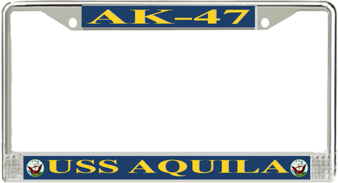 USS Aquila AK-47 License Plate Frame