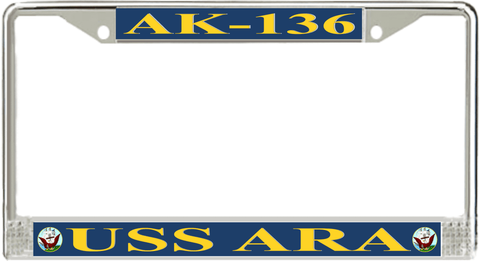 USS Ara AK-136 License Plate Frame