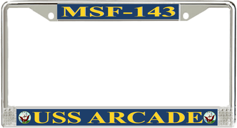 USS Arcade MSF-143 License Plate Frame