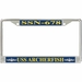 USS Archerfish SSN-678 License Plate Frame