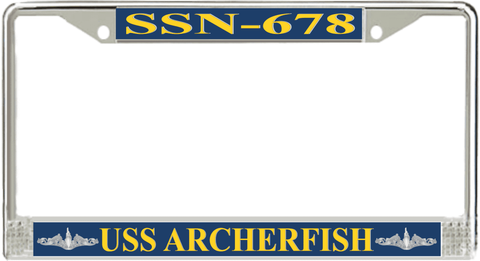 USS Archerfish SSN-678 License Plate Frame