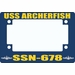 USS Archerfish SSN-678 Motorcycle Frame