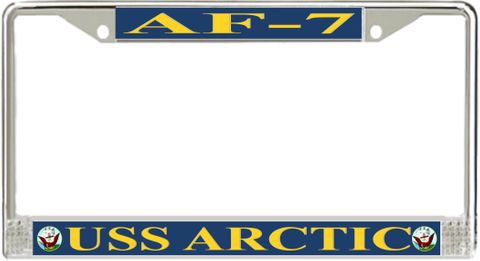 USS Arctic AF-7 License Plate Frame