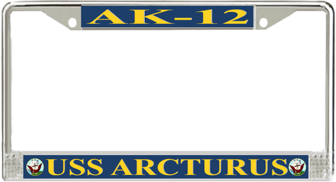 USS Arcturus AK-12 License Plate Frame