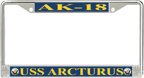 USS Arcturus AK-18 License Plate Frame