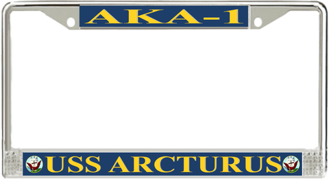 USS Arcturus AKA-1 License Plate Frame