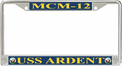 USS Ardent MCM-12 License Plate Frame
