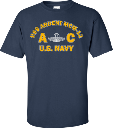 USS ARDENT MCM-12 Rate AC Air Traffic Controller T-Shirt