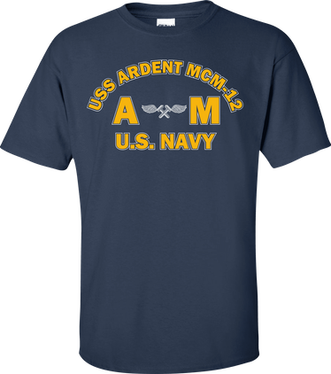 USS ARDENT MCM-12 Rate AM Aviation Structural Mechanic T-Shirt