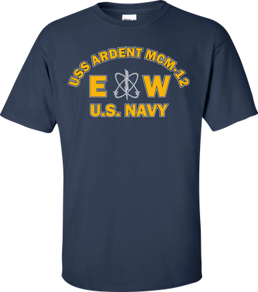USS ARDENT MCM-12 Rate EW Electronics Warfare Technician T-Shirt
