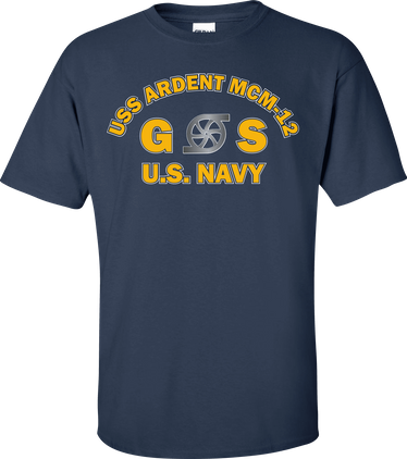USS ARDENT MCM-12 Rate GS Gas Turbine System Technician T-Shirt