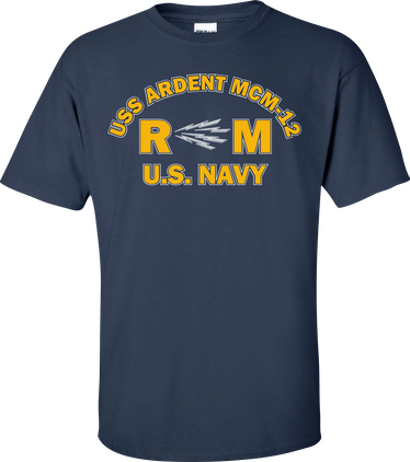 USS ARDENT MCM-12 Rate RM Radioman T-Shirt